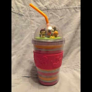 NEW Disney Parks Orange‎ Bird Snow White Dome Tumbler with Straw Jerrod Maruyama